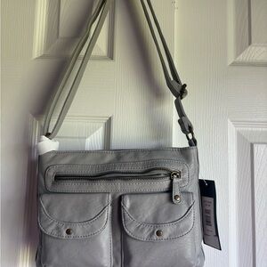 Bueno Light Gray Crossbody Bag